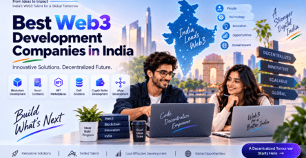 Best Web3 development companies in India featuring blockchain, smart contracts, NFTs, DeFi, crypto wallets, and dApp development