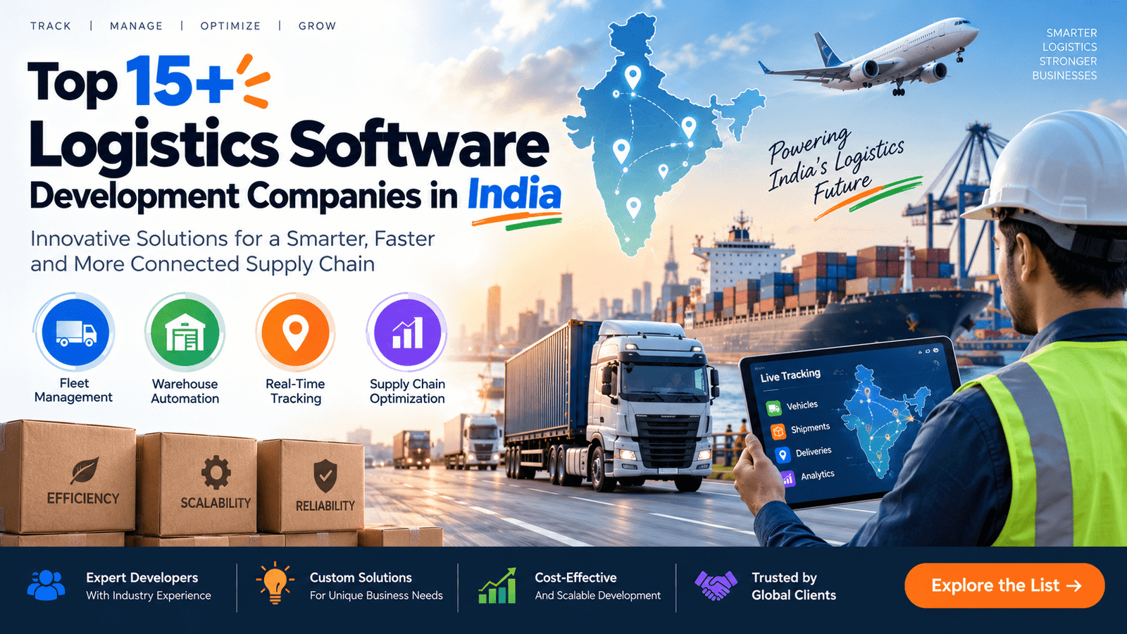 Top 15+ Logistics Software Development Companies in India – Smart Logistics Technology Solutions