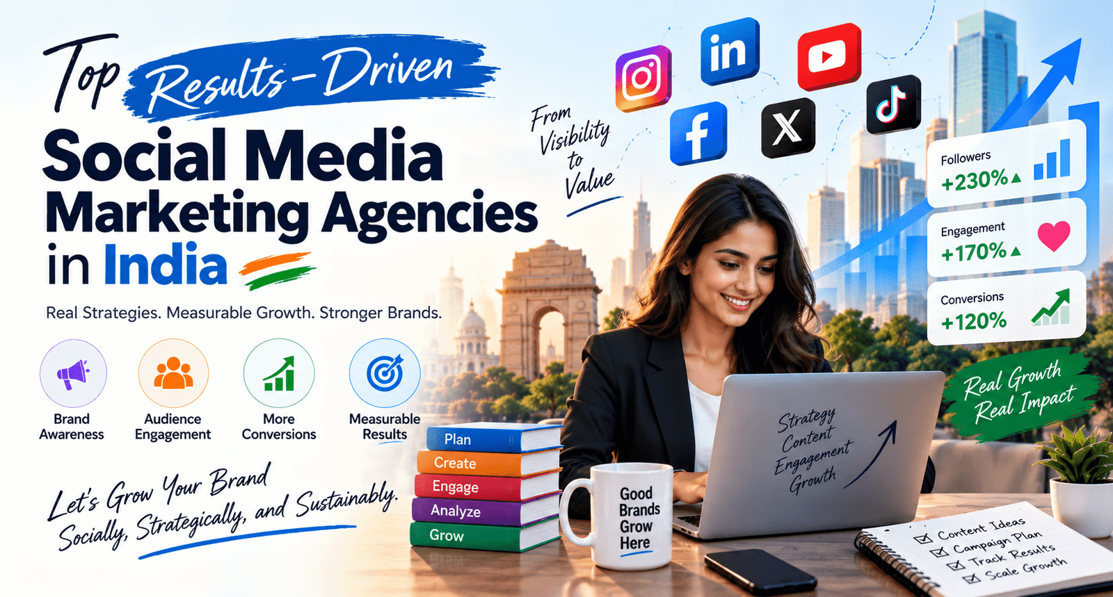Top results-driven social media marketing agencies in India with measurable growth, engagement, and conversions