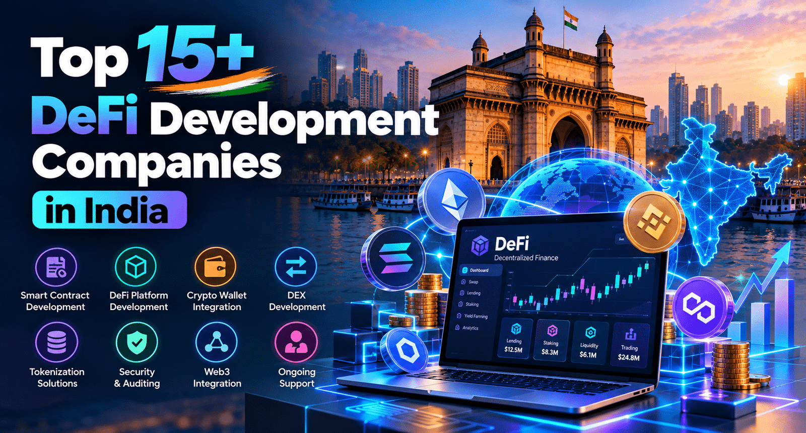 Top 15+ DeFi Development Companies in India – Blockchain, Smart Contracts and Web3 Solutions